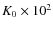 $K_{0} \times 10^2$
