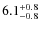 $6.1^{\rm +0.8}_{-0.8}$