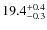 $19.4^{\rm +0.4}_{-0.3}$