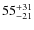 $55^{\rm +31}_{-21}$