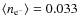 $\langle n_{\rm e^-}\rangle=0.033$