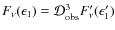 $F_\nu(\epsilon_1)={\cal D}^3_{\rm obs} F^\prime_\nu(\epsilon^\prime_1)$