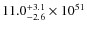 $ 11.0_{\rm -2.6}^{+3.1}\times10^{51}$