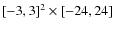 $[-3,3]^2 \times [-24,24]$