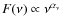 $F(\nu) \propto \nu^{\alpha_\nu}$