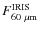 $F_{60~ \mu {\rm m}}^{\rm IRIS}$