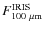 $F_{100~\mu{\rm m}}^{\rm IRIS}$