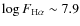 $\log
F_{\rm H\alpha}\sim7.9$