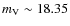 $m_{\rm V}\sim18.35$