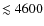 $\lesssim 4600$