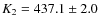 $K_2=437.1\pm2.0$