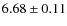 $6.68\pm0.11$