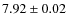 $7.92\pm0.02$