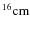 $^{16} {\rm cm}$