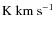 ${\rm K~km~s^{-1}}$