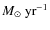 $M_{\odot}~{\rm yr}^{-1}$