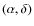 $(\alpha ,\delta )$
