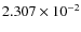 $2.307 \times10^{-2}$
