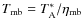$T_{\rm mb} = T_{\rm A}^*/\eta_{\rm mb}$