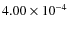$4.00 \times 10^{-4}$
