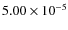 $5.00 \times10^{-5}$