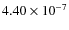 $4.40 \times 10^{-7}$