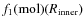 $f_1({\rm mol})(R_{\rm inner})$