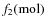 $f_2({\rm mol})$
