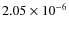 $2.05 \times 10^{-6}$