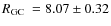 $\mbox{$R_{\rm GC}$ }=8.07\pm0.32$