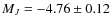 $M_J=-4.76\pm0.12$