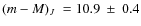 $\mbox{$(m-M)_J$ }=10.9~\pm~0.4$