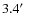 $3.4\hbox{$^\prime$ }$