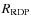 $R_{\rm RDP}$