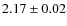 $2.17\pm0.02$