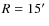 $R=15\hbox {$^\prime $ }$
