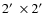 $2\hbox{$^\prime$ }\times 2\hbox{$^\prime$ }$