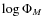 $\log \Phi_M$