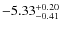 $\rm -5.33^{+0.20}_{-0.41}$