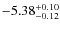 $\rm -5.38^{+0.10}_{-0.12}$