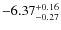 $\rm -6.37^{+0.16}_{-0.27}$