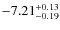 $\rm -7.21^{+0.13}_{-0.19}$