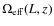 $\Omega_{{\rm eff}}(L,z)$