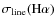 $\sigma _{{\rm line}}({\rm H}\alpha )$