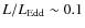 $L/L_{\rm Edd} \sim 0.1$