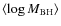 $\langle \log M_{{\rm BH}} \rangle$