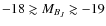 $-18\gtrsim M_{B_J}\gtrsim-19$