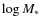 $\log M_\ast$