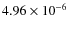 $4.96\times 10^{-6}$