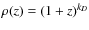 $\rho(z) = (1+z)^{k_D}$